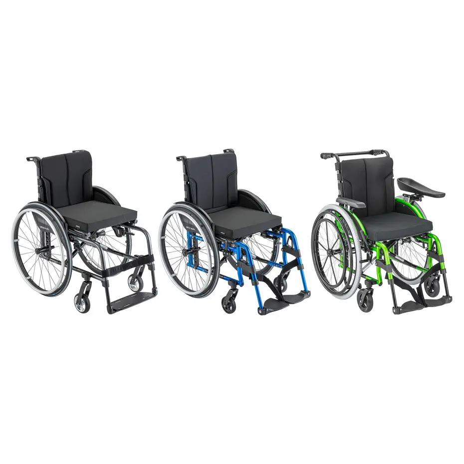 Slika proizvoda | Cjelokupni prikaz 1:1 (u boji) Prilagodljiva invalidska kolica Motus VR 480F61