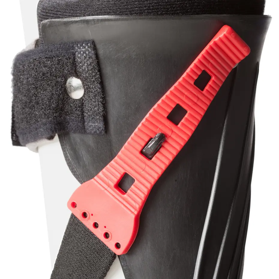 Close-up of the tension setting for the pronation strap