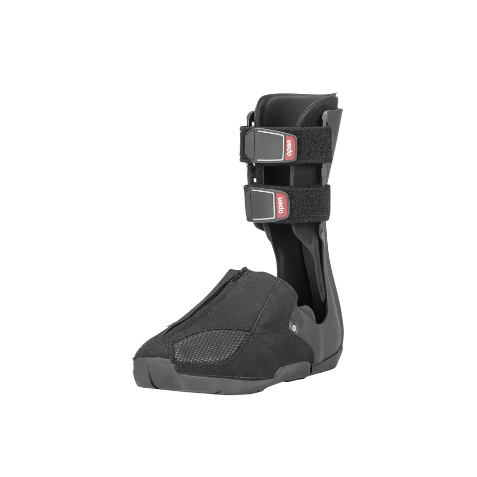 Sporty shoe design of the heel relief orthosis