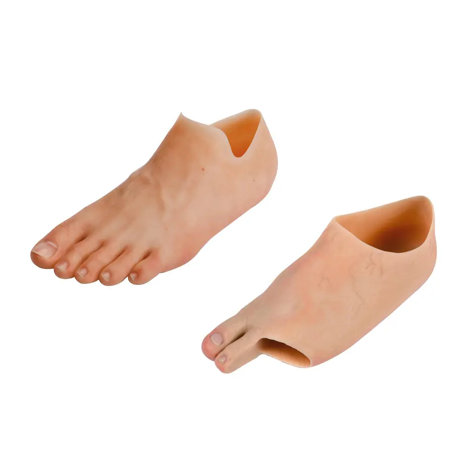 Product image | Overall view 1:1 (in colour) Custom silicone partial foot prosthesis and toe prosthesis 88A32