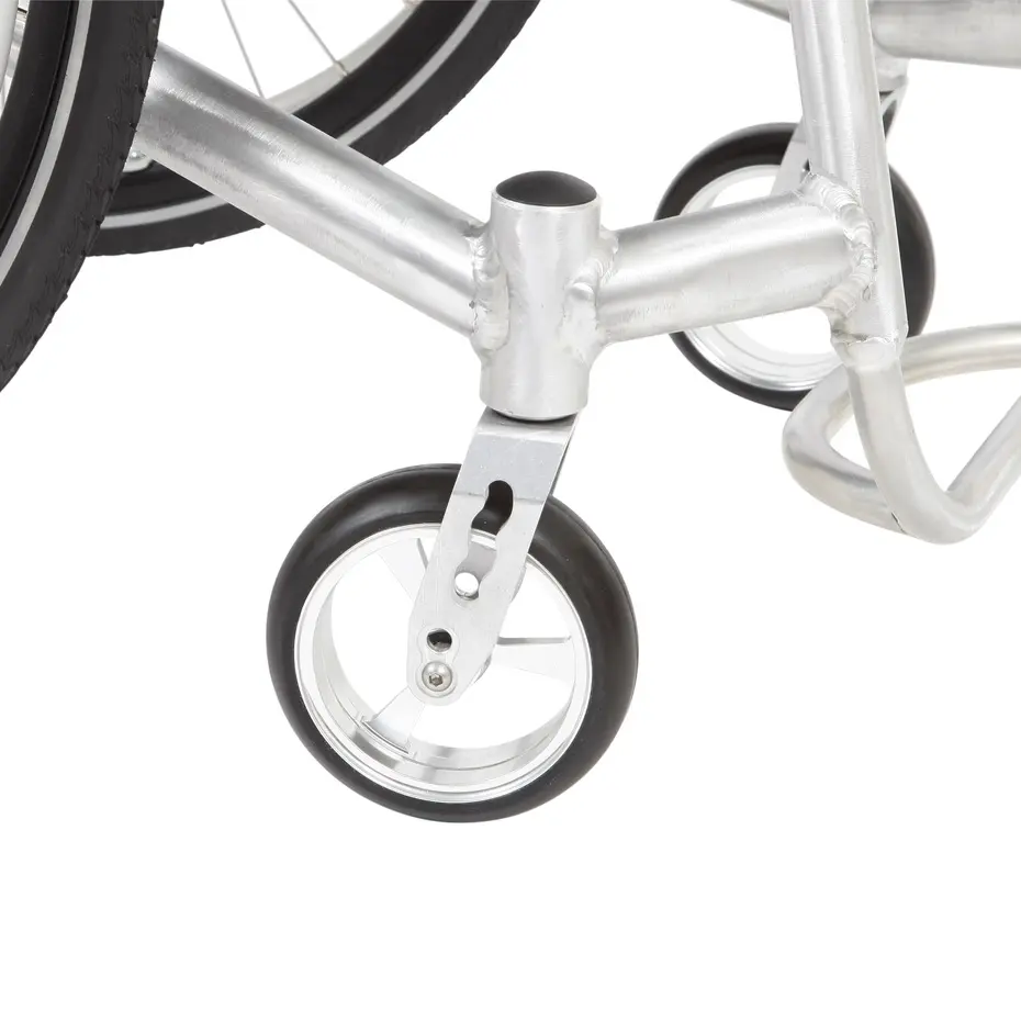 Caster fork on Ottobock Invader wheelchair for active use