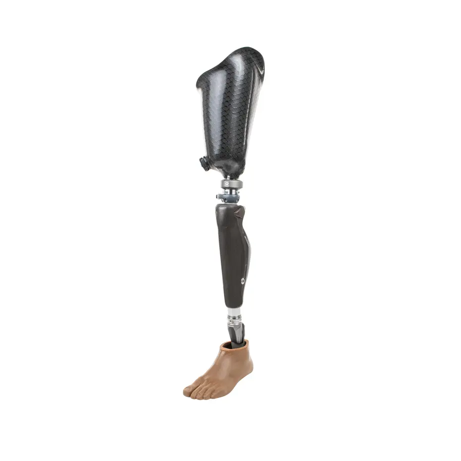 Quickchange Adapter in Oberschenkelprothese mit C-Leg und Taleo