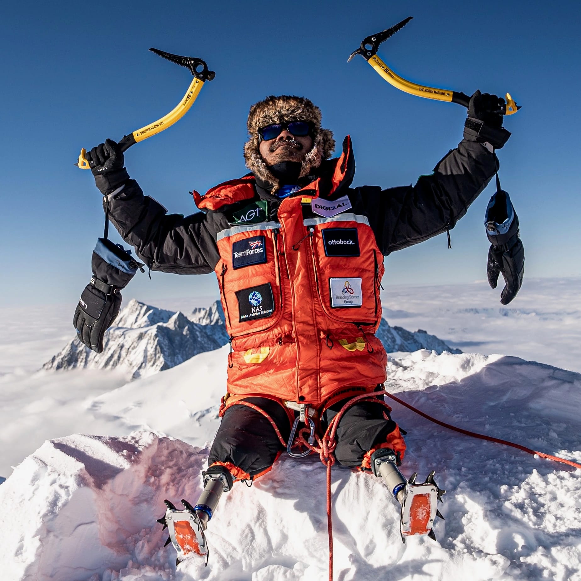 Hari on a mountain peak